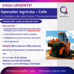 Operador Agrícola (Operador de Colheitadeira de Café, Trator, etc)