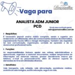 ANALISTA ADM JUNIOR PCD